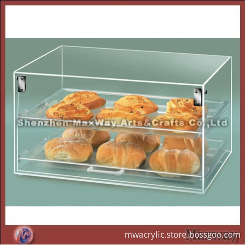 2 Layers Transparent Acrylic Food/Pie Cabinet